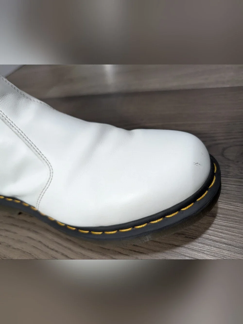 Dr. Martens Yellow Stitch Smooth Leather Chelsea Boots